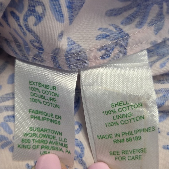 Lilly Pulitzer Off - The - Shoulder Top "Calla Lilly Pink" - Picture 8 of 10